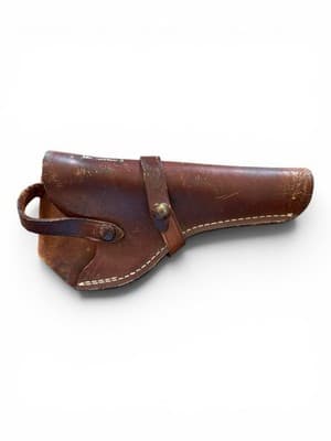 Vintage Red Head Brand Leather Revolver Holster 206 KDB 6 Duck Snap - Thumbnail 3