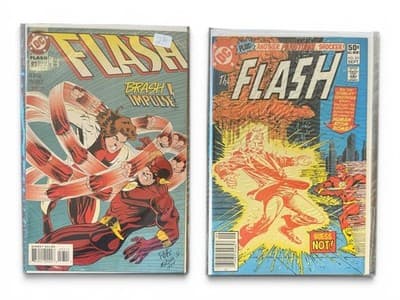 The Flash #93 & #301 DC Comic Lot Impulse Scarlet Speedster