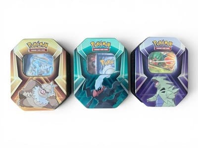 Pokemon TCG - Triple Whammy Collector Tins. All Open With Cards - Thumbnail 2