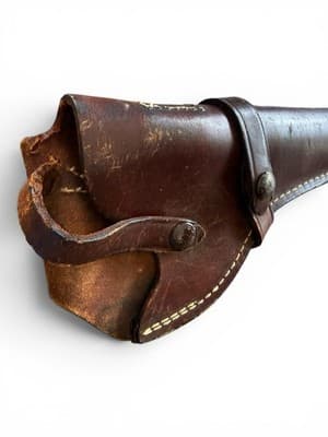Vintage Red Head Brand Leather Revolver Holster 206 KDB 6 Duck Snap - Thumbnail 4