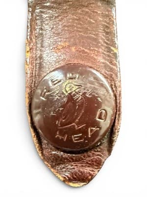 Vintage Red Head Brand Leather Revolver Holster 206 KDB 6 Duck Snap - Thumbnail 9