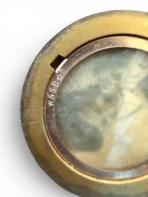 Antique W&SB Art Nouveau Gold Filled Photo Locket Necklace Woman - Thumbnail 9