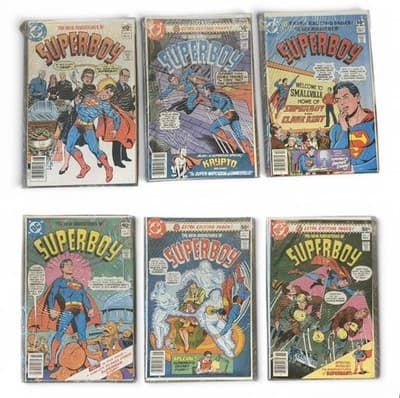 Superboy #7-12 1980 DC Comic Lot New Adventures Bronze Age Superman
