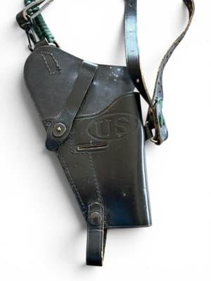 U.S. 1911/1911A1 Korean/Vietnam Black Shoulder Holster. Western Mfg KPM 7791527 - Thumbnail 5