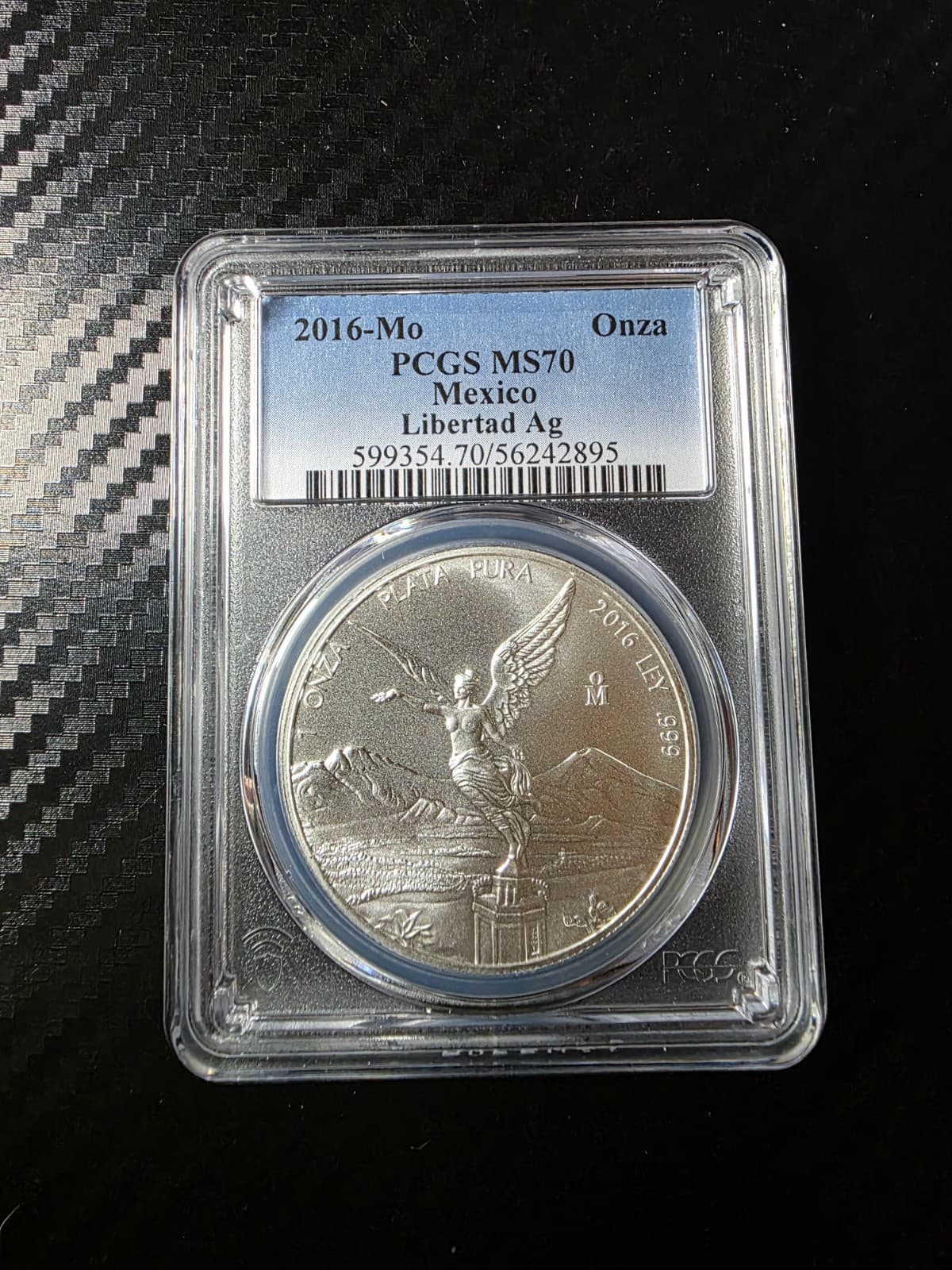 2016 Silver Mexican Libertad 1 Onza PCGS MS70 - Thumbnail 7