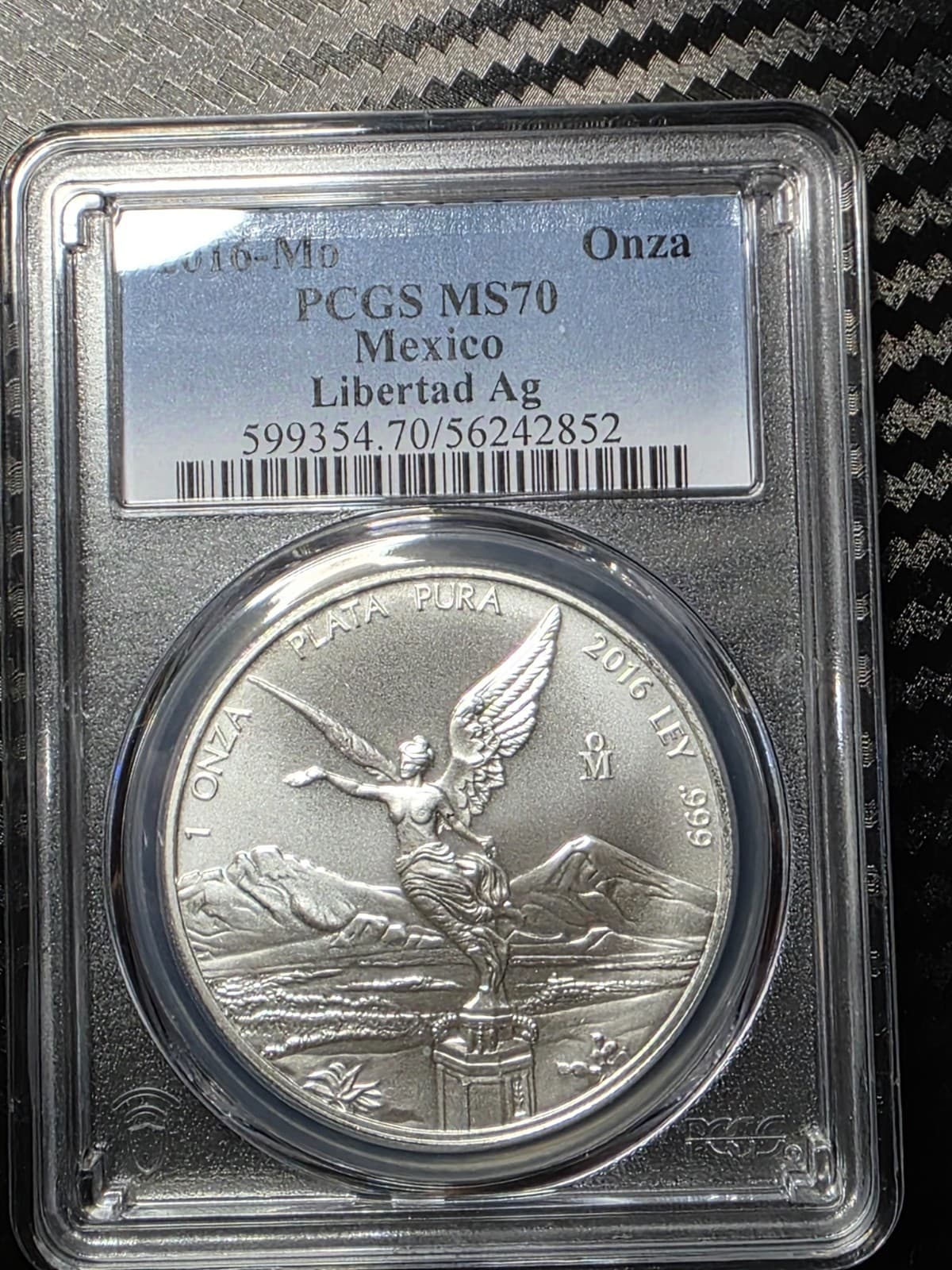 2016 Silver Mexican Libertad 1 Onza PCGS MS70 - Thumbnail 9