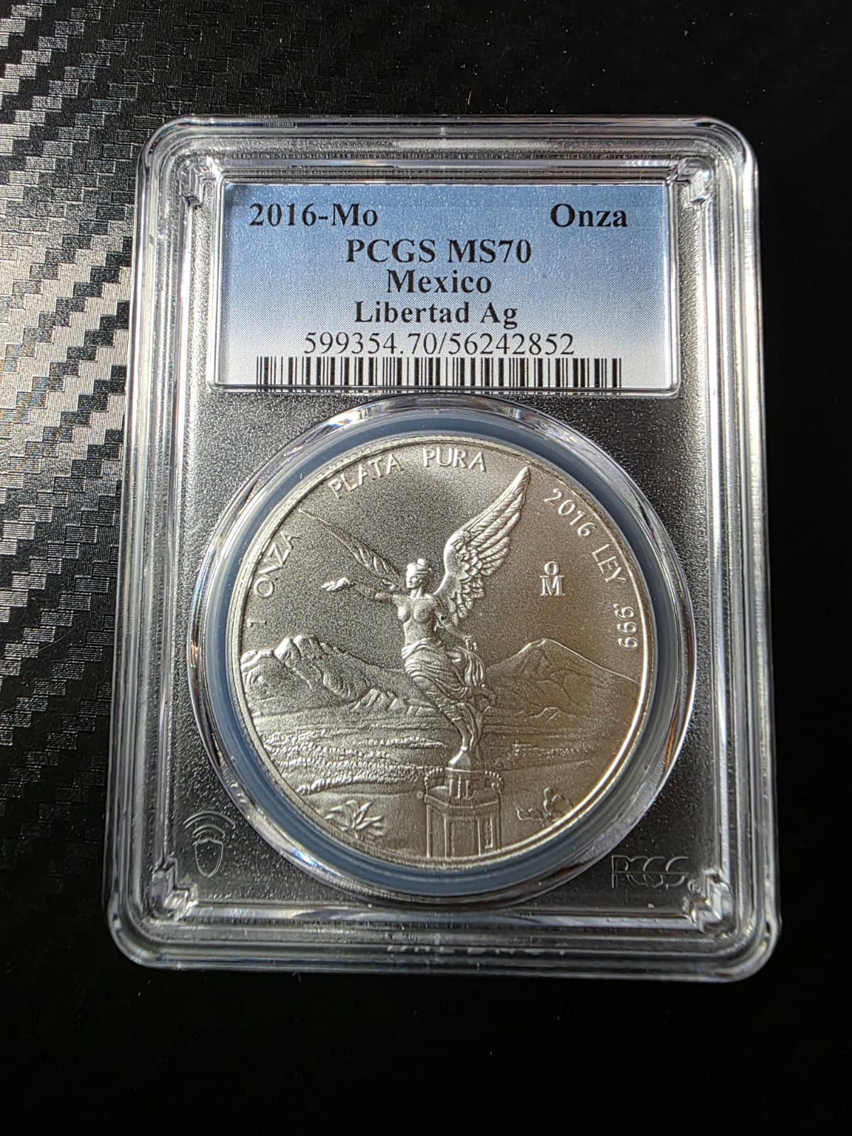 2016 Silver Mexican Libertad 1 Onza PCGS MS70 - Thumbnail 5