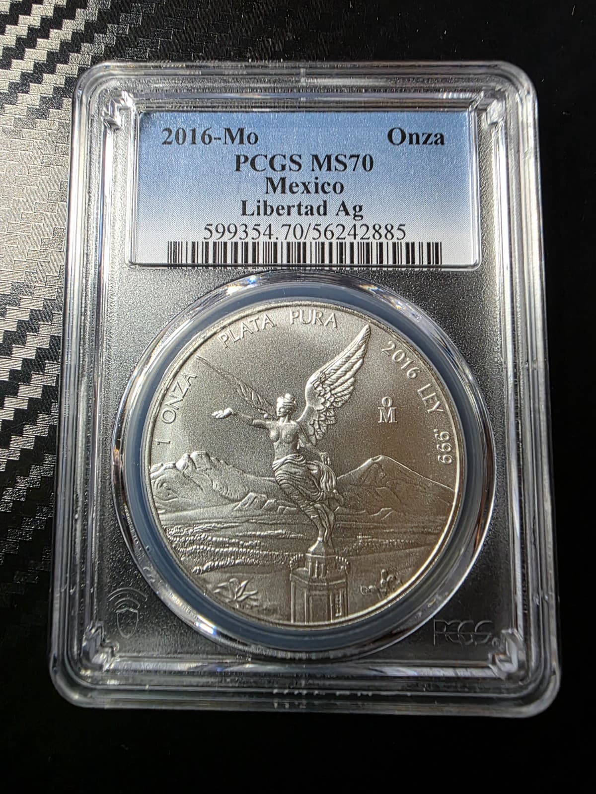 2016 Silver Mexican Libertad 1 Onza PCGS MS70 - Thumbnail 3