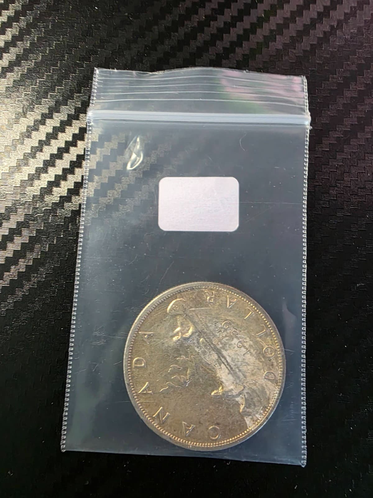 1959 Canada Silver Dollar • 80% Silver • Queen Elizabeth II • Canadian $1 Coin - Thumbnail 2