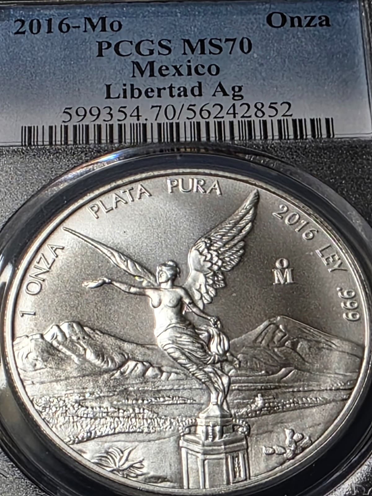 2016 Silver Mexican Libertad 1 Onza PCGS MS70 - Thumbnail 11