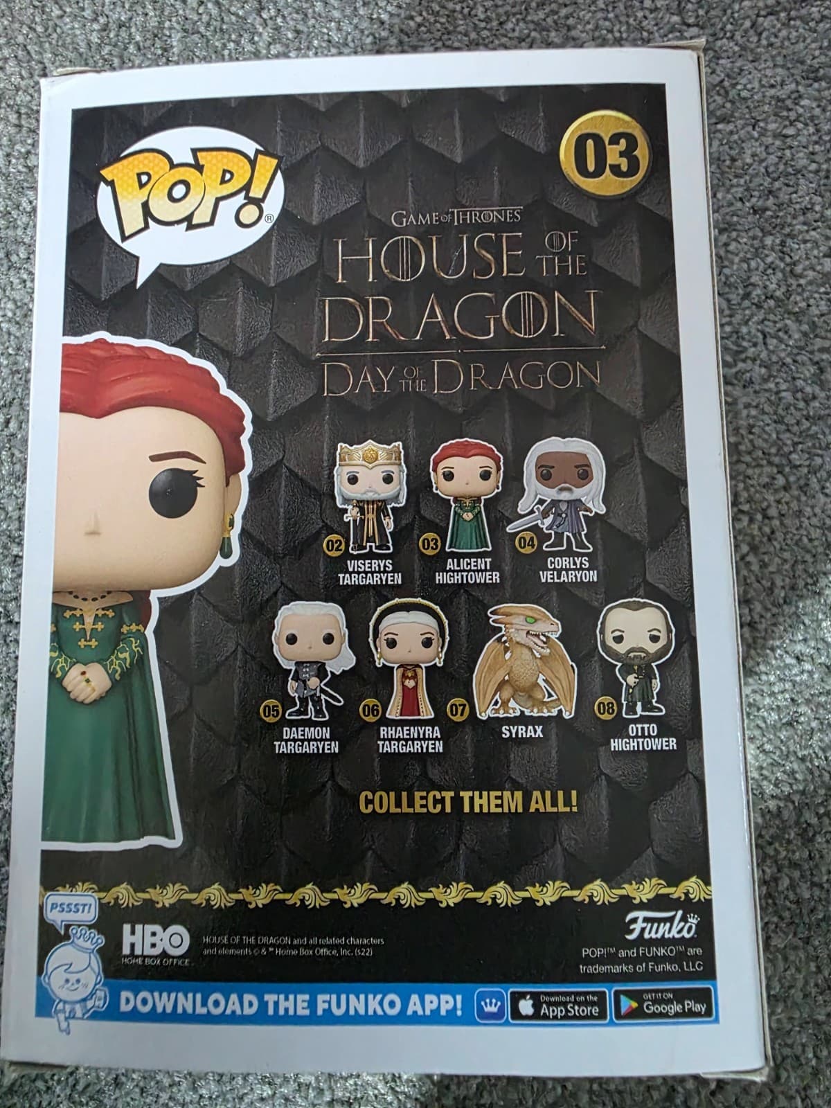 Funko Pop Alicent Hightower #03 – House of the Dragon – Collector Box - Thumbnail 3