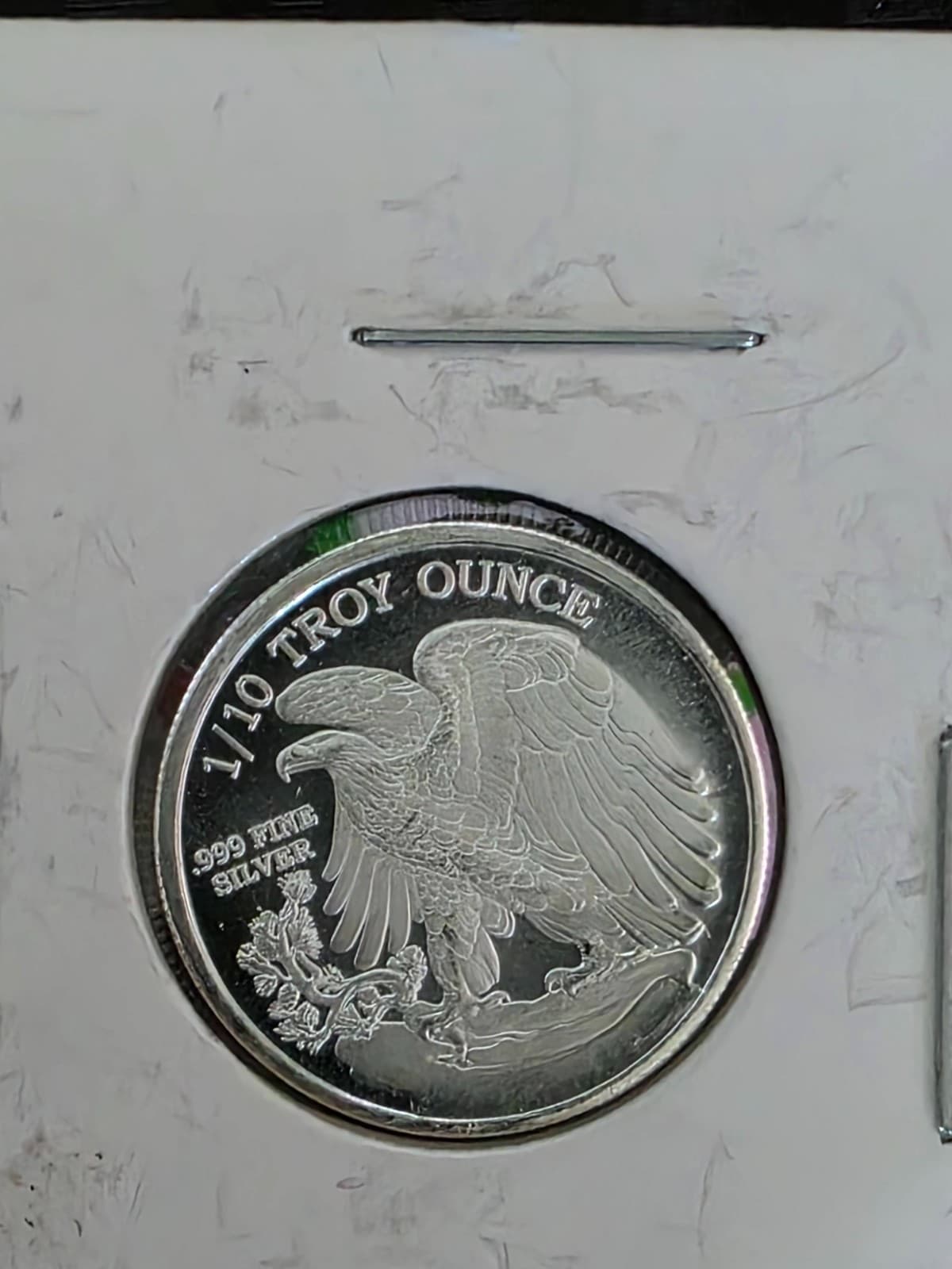 1/10th Silver .999 3.11 grams Round - Walking Liberty / American Eagle Design - Thumbnail 4
