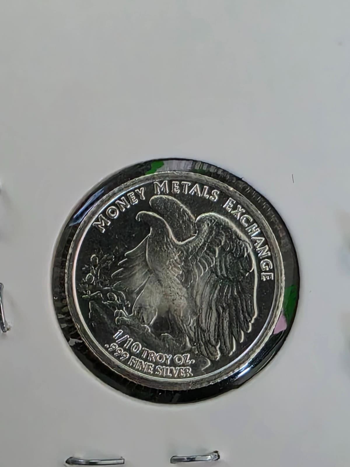 1/10th Silver .999 3.11 grams Round - Walking Liberty / American Eagle Design - Thumbnail 3