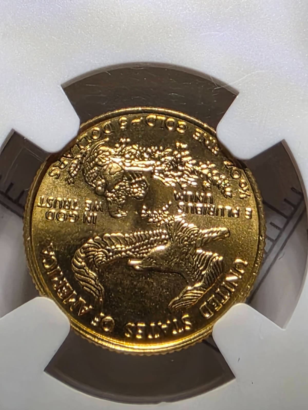 1999 $5 Gold 1/10 oz American Eagle NGC MS69 ($650 Retail) - Thumbnail 4