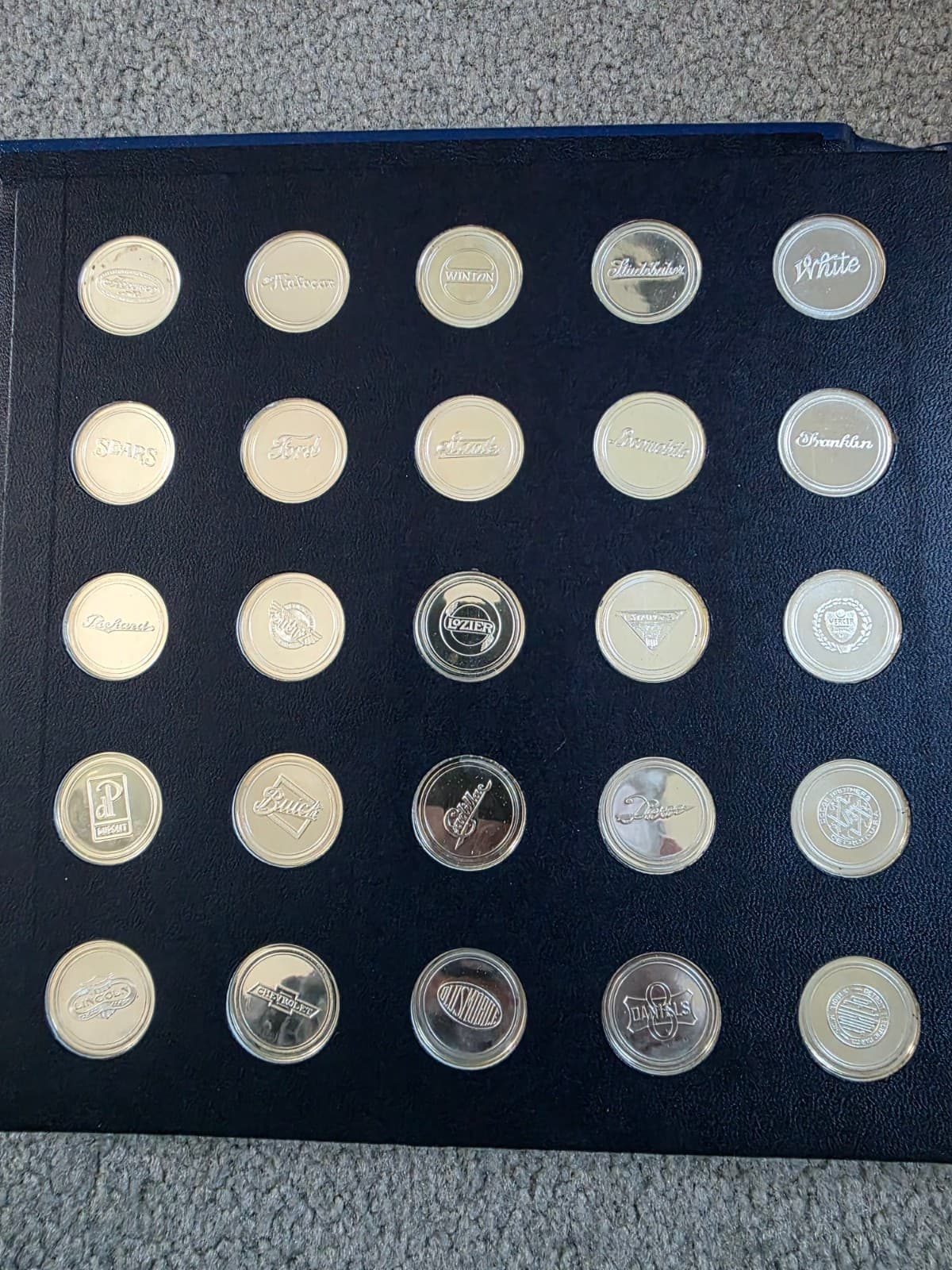 1968 Antique Cars Series 1, 25-Coin .925 Silver Proof Set - 5.8 ozs of silver!! - Thumbnail 4