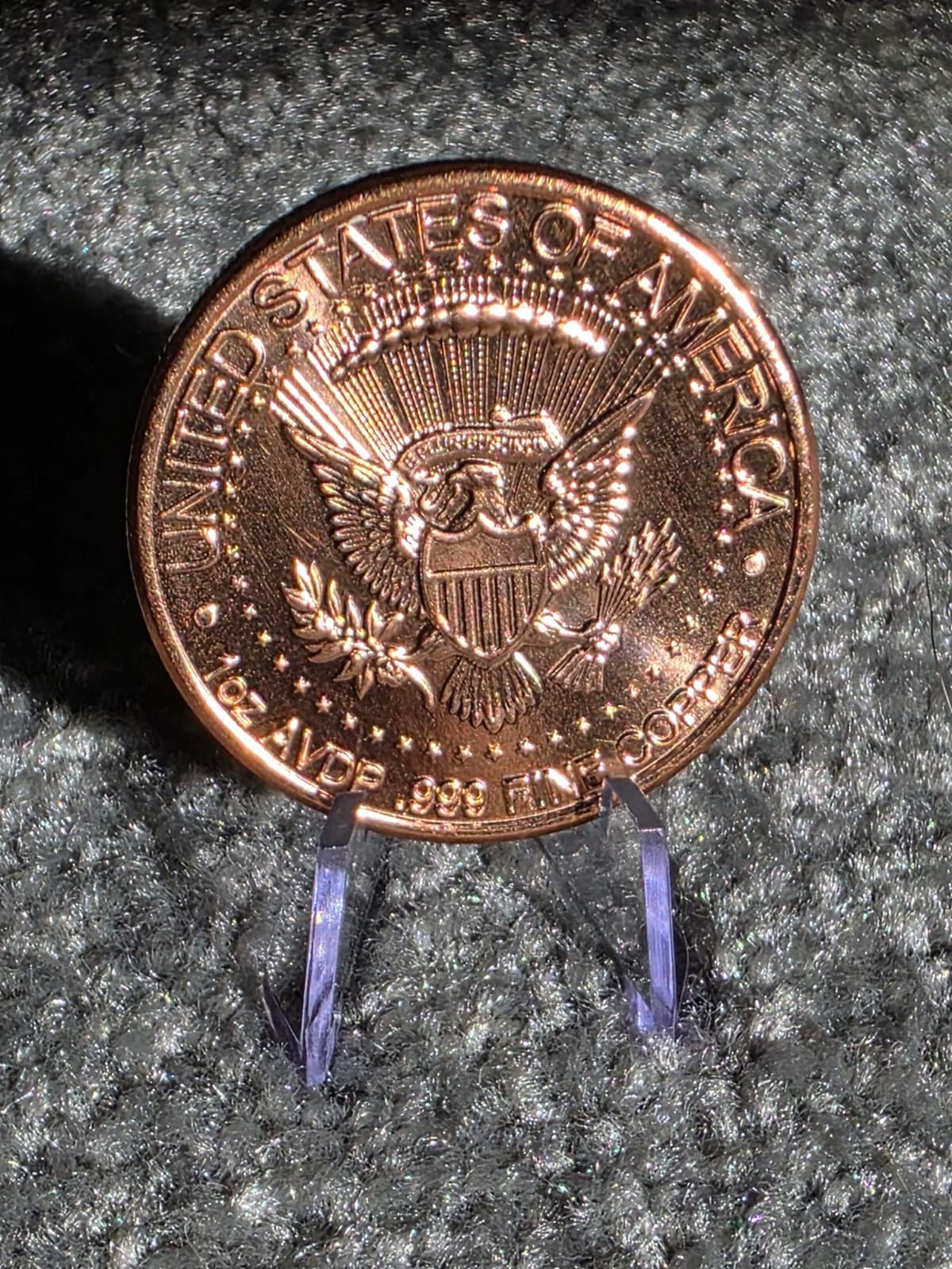 1 oz .999 Fine Copper Round – Trump’s Wall Design – Collectible Copper Bullion - Thumbnail 2