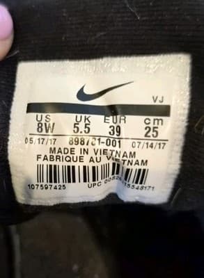 Nike Flex TR 7 Women's Cross Training Sneakers Gym Size 8 Black White - Thumbnail 5