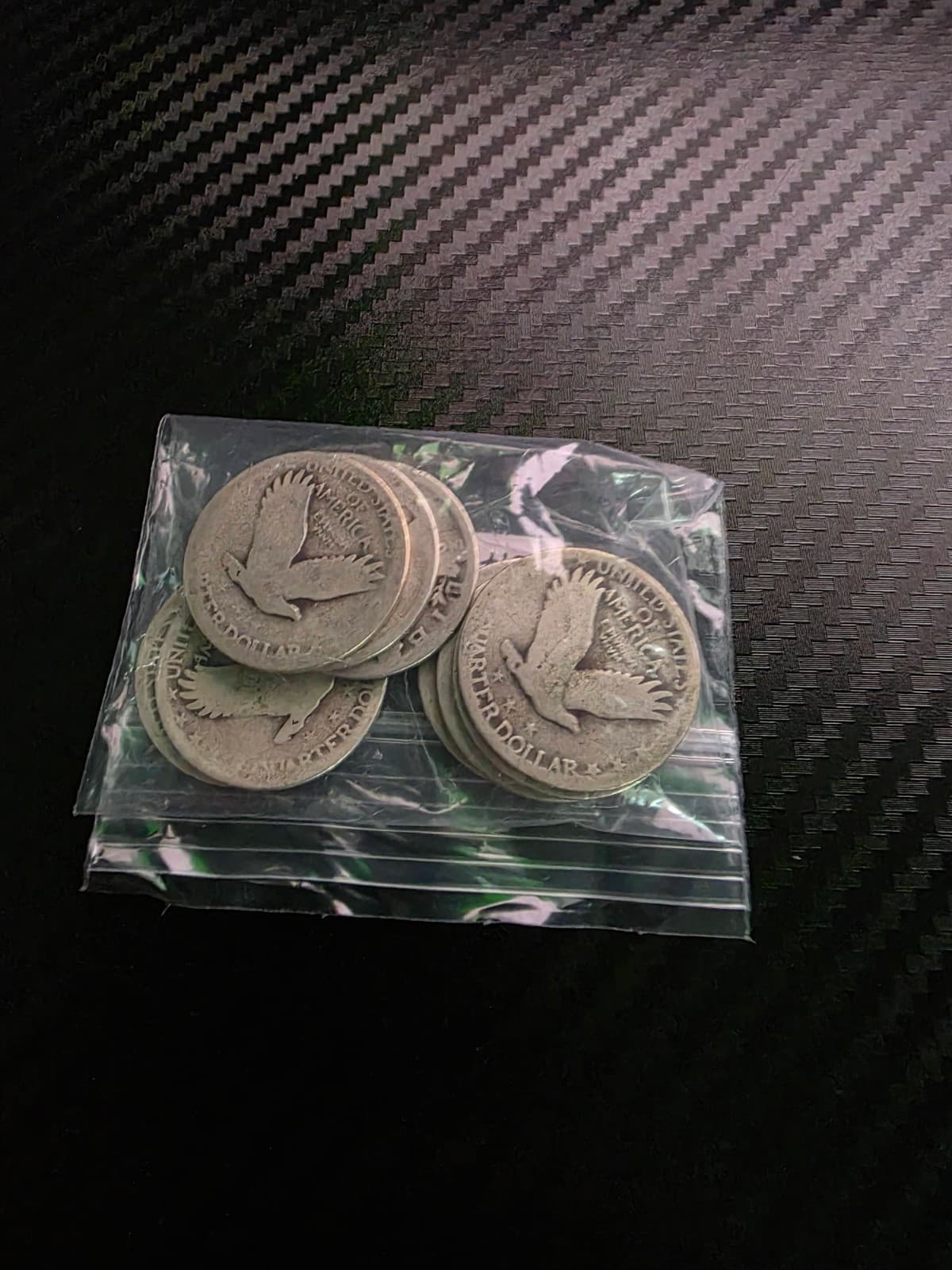 10 Standing Liberty Quarters –90% Silver – Circulated–Pre‑1930 - AT SPOT - Thumbnail 2