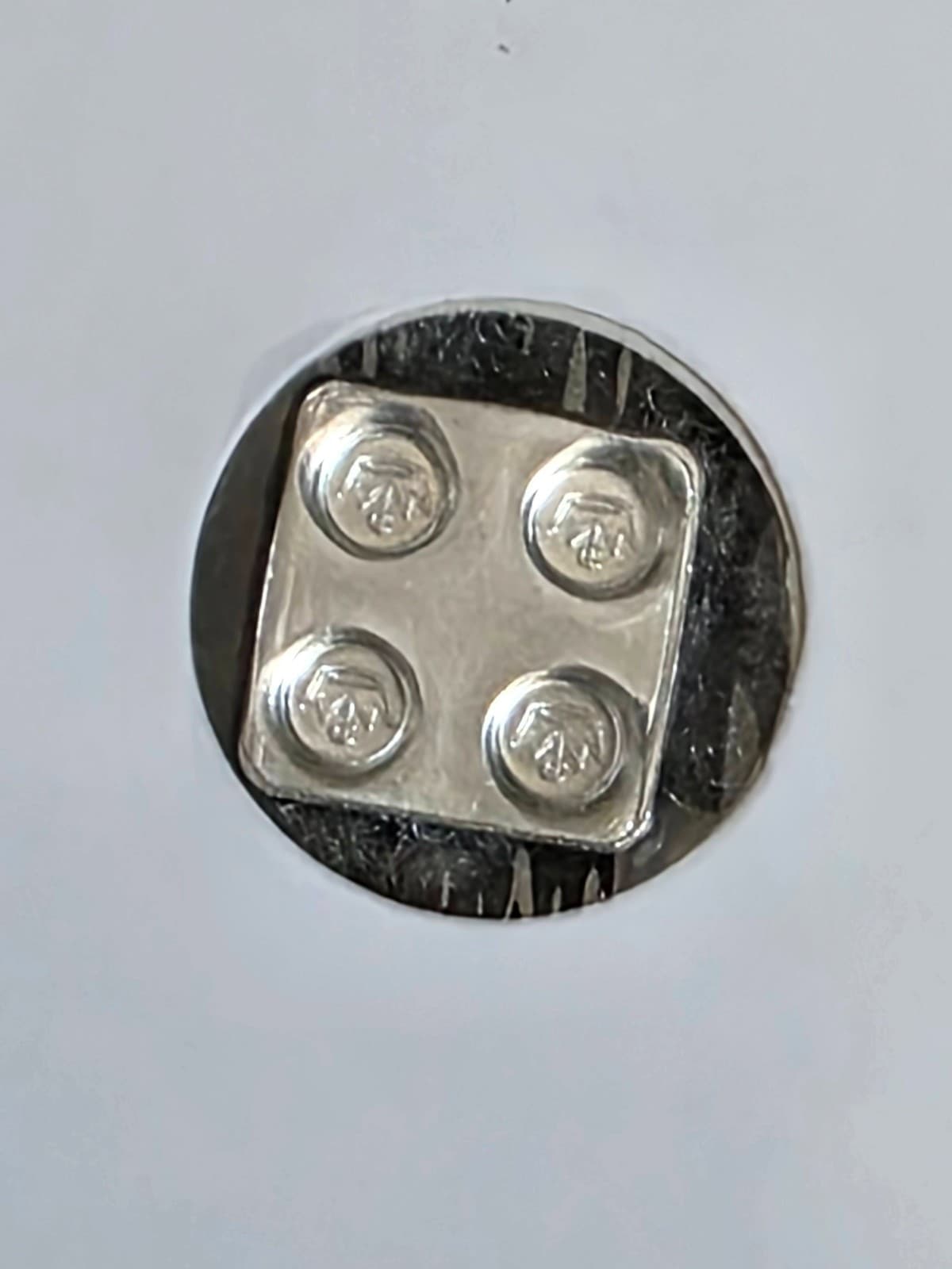 1/8 oz .999 Fine Silver LEGO Bar – Monarch Precious Metals – Building Block - Thumbnail 2