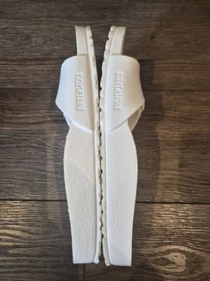 Birkenstock Madrid EVA White Single Strap Slide Sandals Women's Size 10 - Thumbnail 2