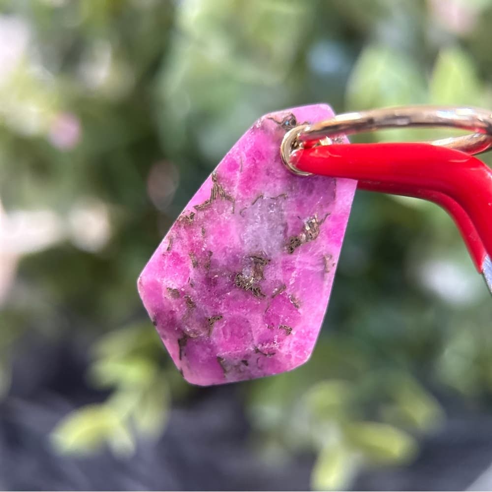 Kendra Scott Pink Mosaic Drop Hoop Earrings