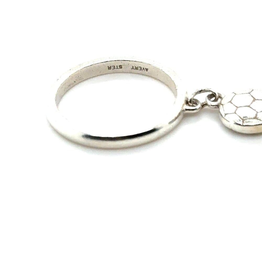 James Avery Soccer Ball Dangle Ring - Retired - Thumbnail 2