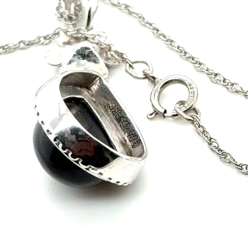 925/14k Alwan Vahan Onyx Necklace - Thumbnail 7