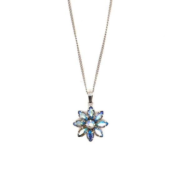 Sterling Flower Pendant Necklace - Thumbnail 8