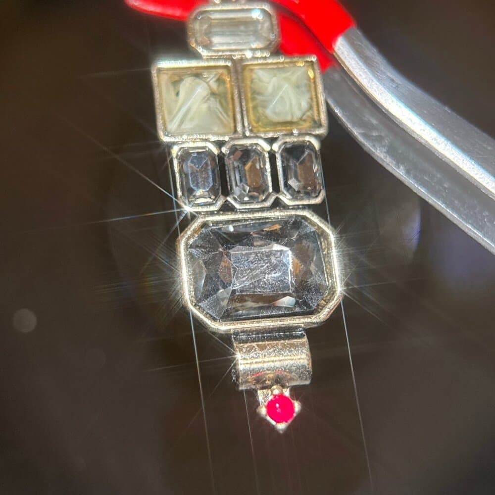 Multi-Stone with Pink End Stone Earrings - Thumbnail 4