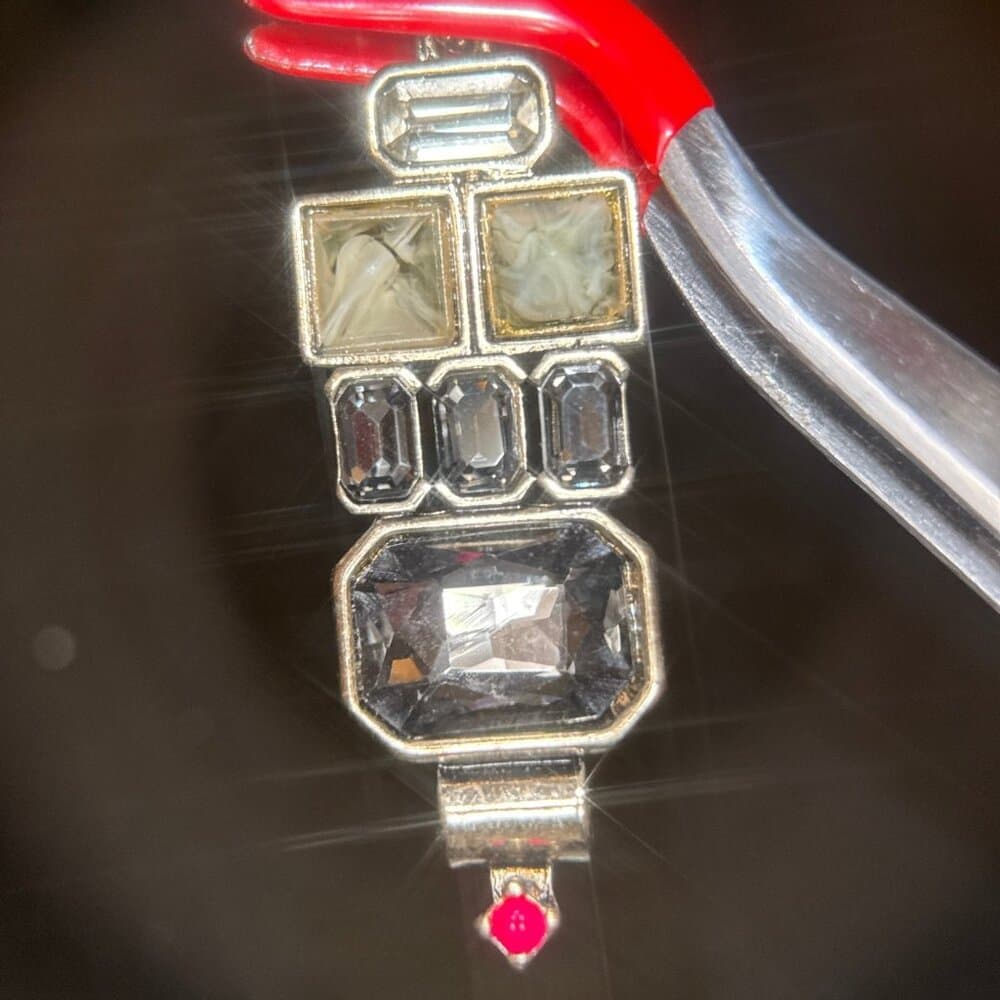Multi-Stone with Pink End Stone Earrings - Thumbnail 2