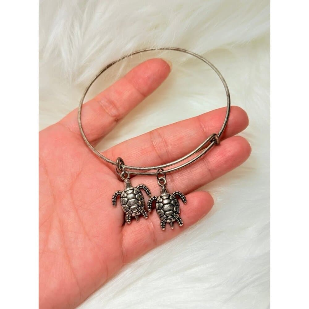 Turtle Bangle & Earrings Set (c1)