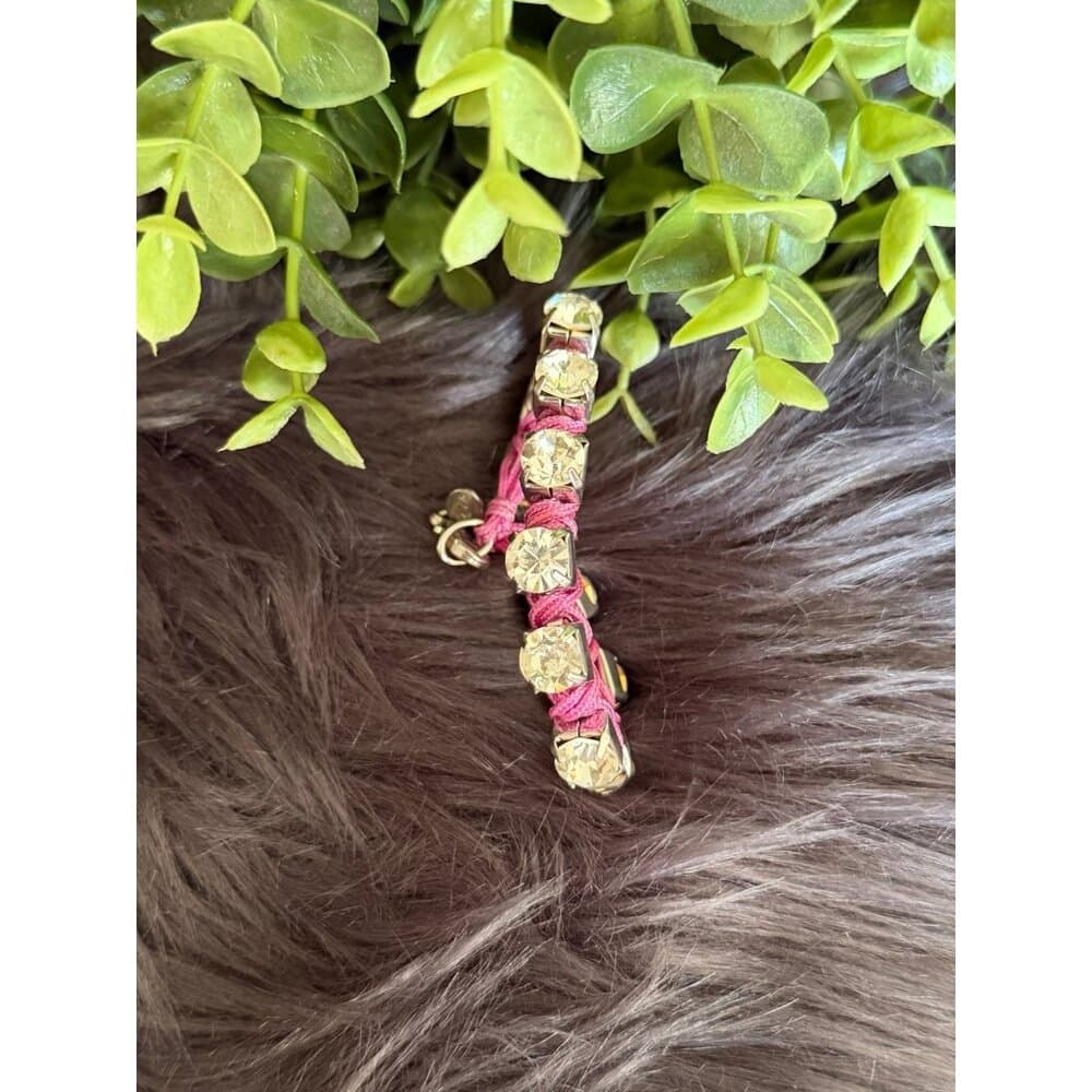 Rhinestones Pink Bracelet (d)