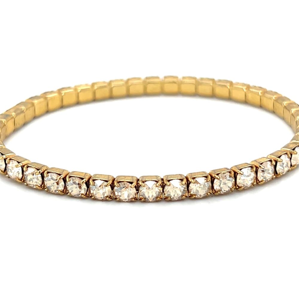 Elegant Gold Eternity Rhinestones Bracelet (d)