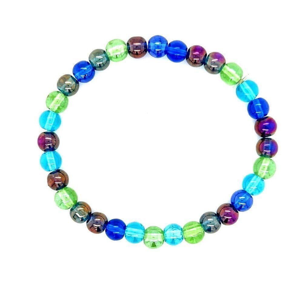 Stretchy Colorful Bead Bracelet (d)