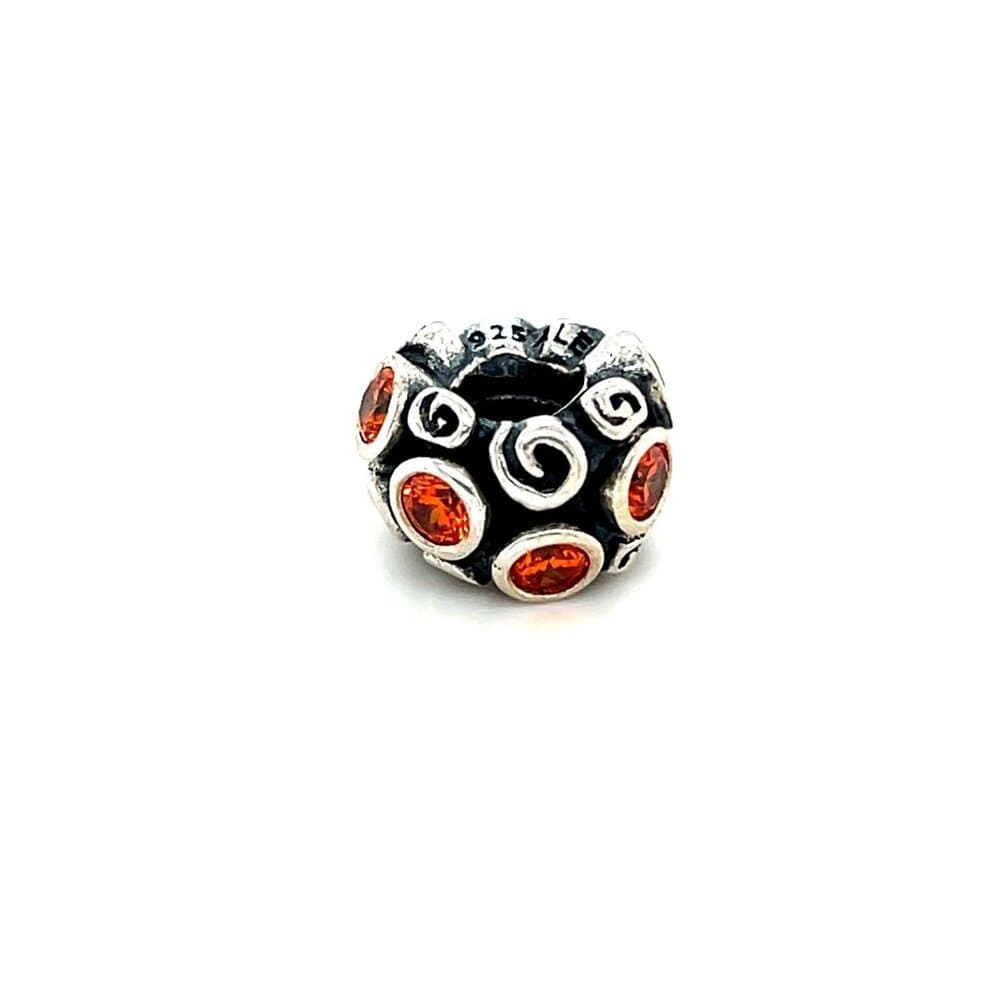 Pandora Orange Stones Charm