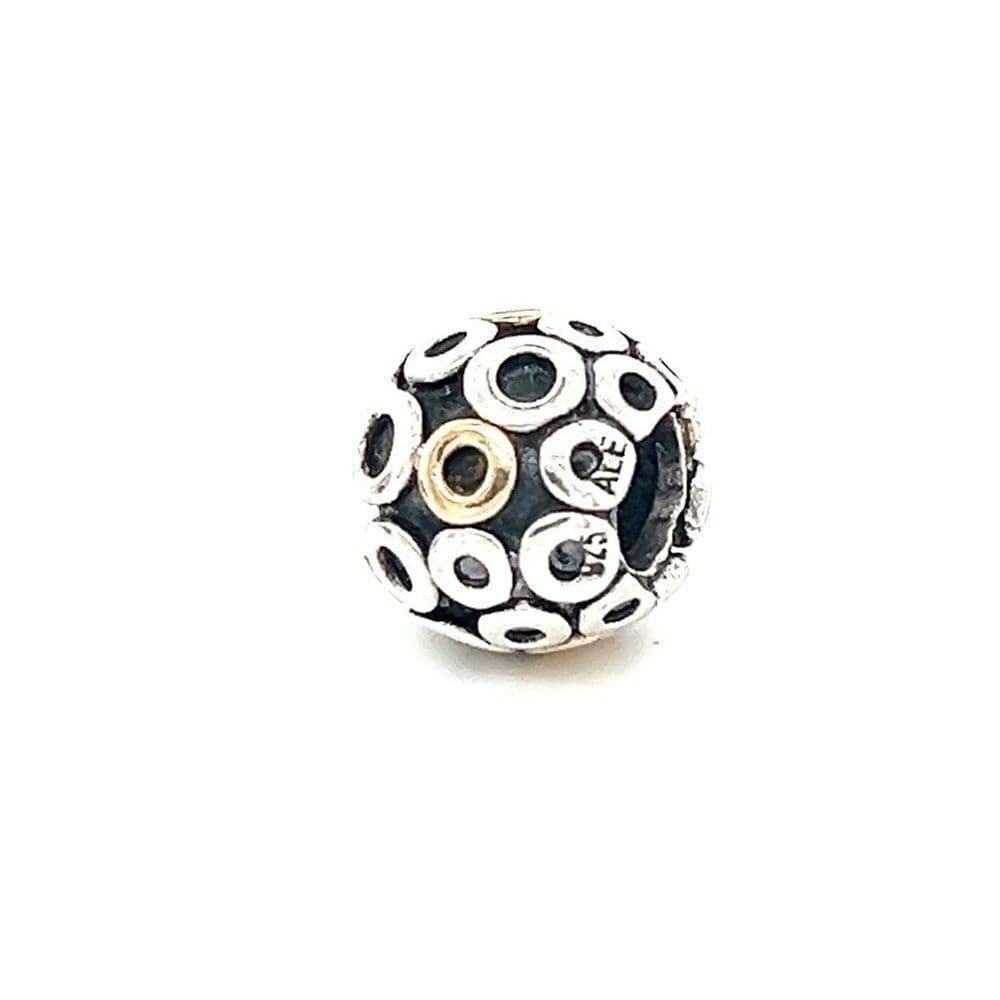 Pandora Two-Tone Circles Charm- Retired