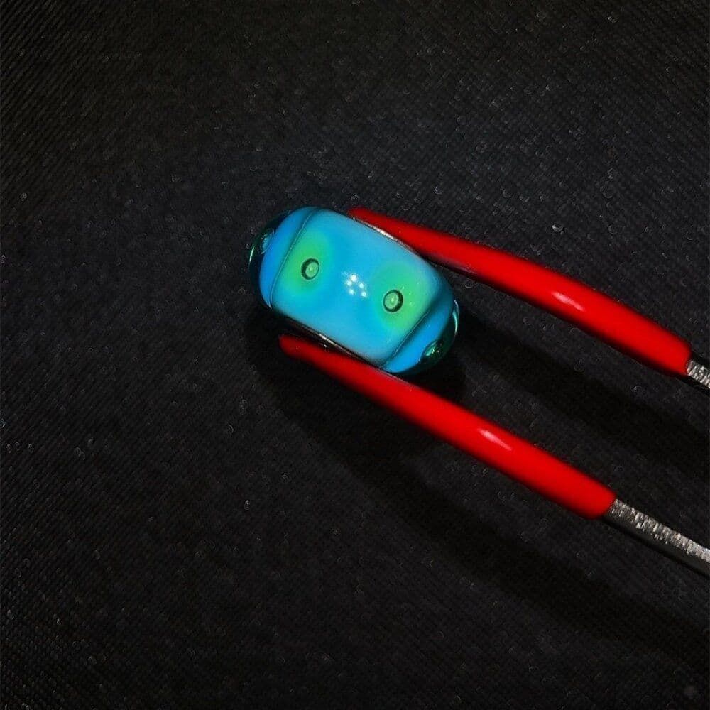 Turquoise / Green Bubbles Bead
