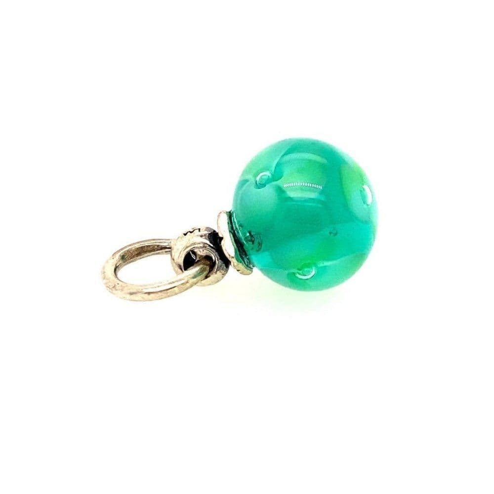 Trollbead 925 Green Flower Tassel Charm