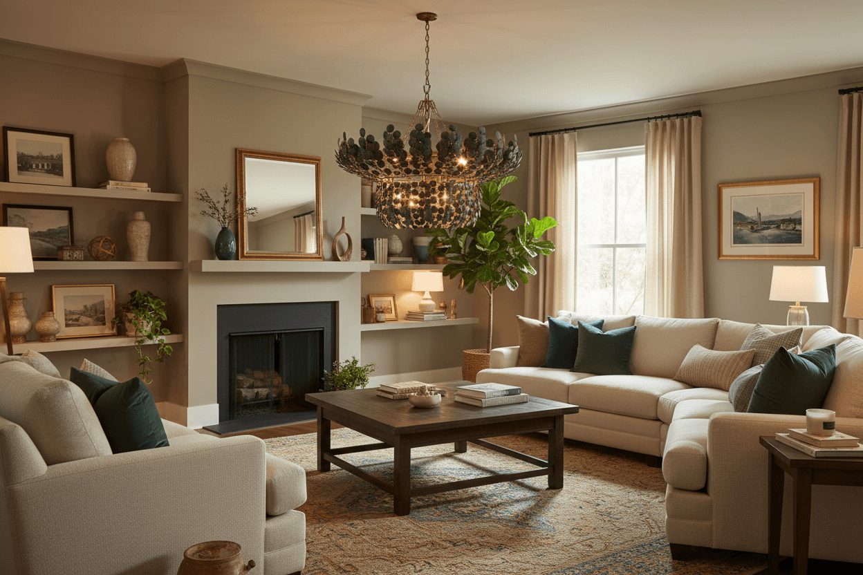 Designers Home Bilal Eucalyptus Chandelier FFE-1370 - Thumbnail 3