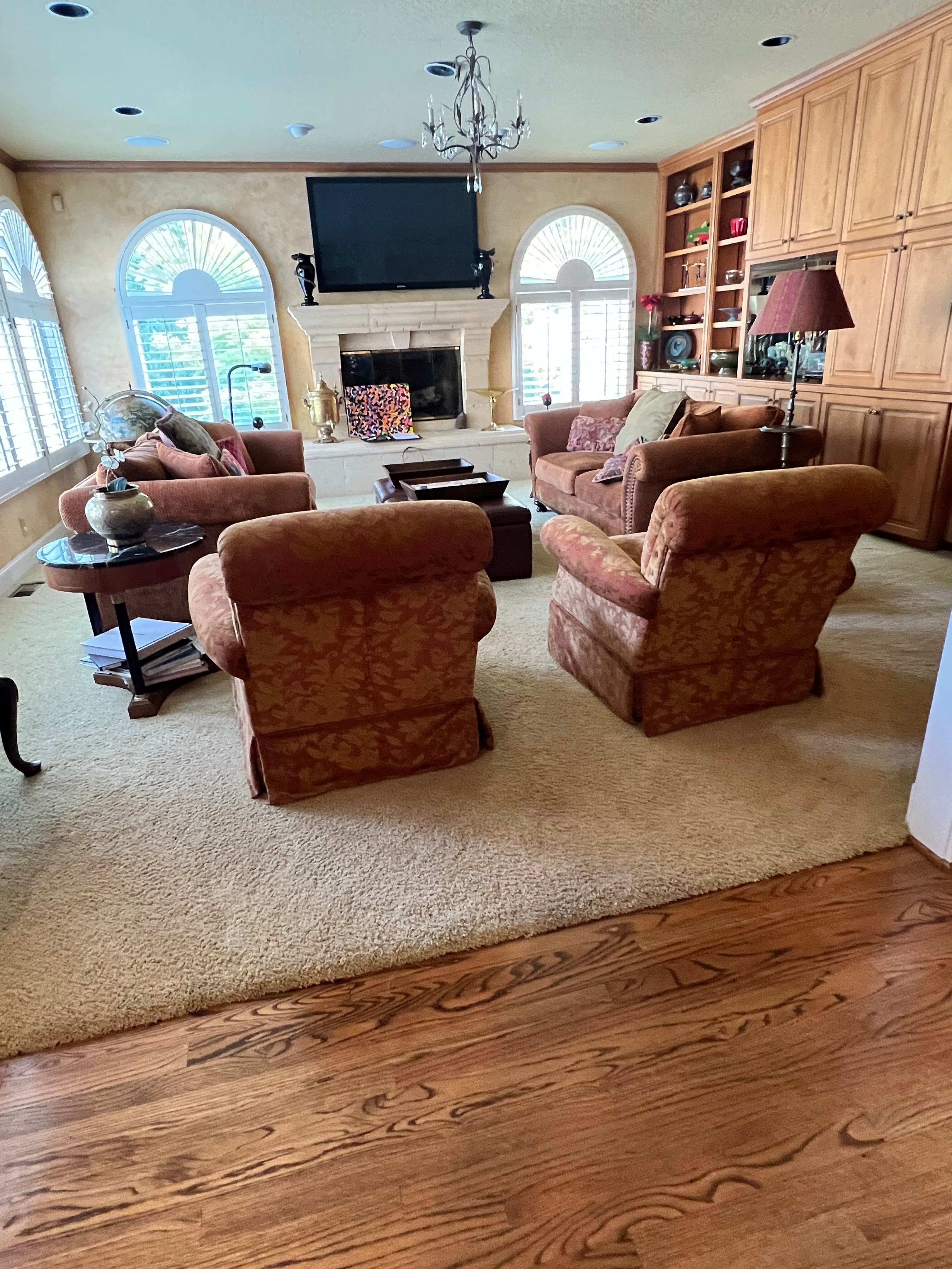Set of 2 Castellano Down Maroon/Gold Swivel Rocking Club Chairs PD138-2 - Thumbnail 5