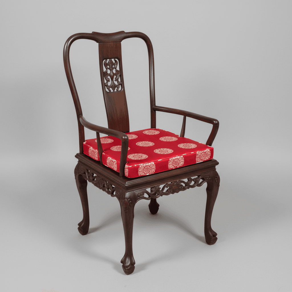 Set of 8 Asian Inspired Ornately Carved Dining Chairs PD138-14 - Thumbnail 4
