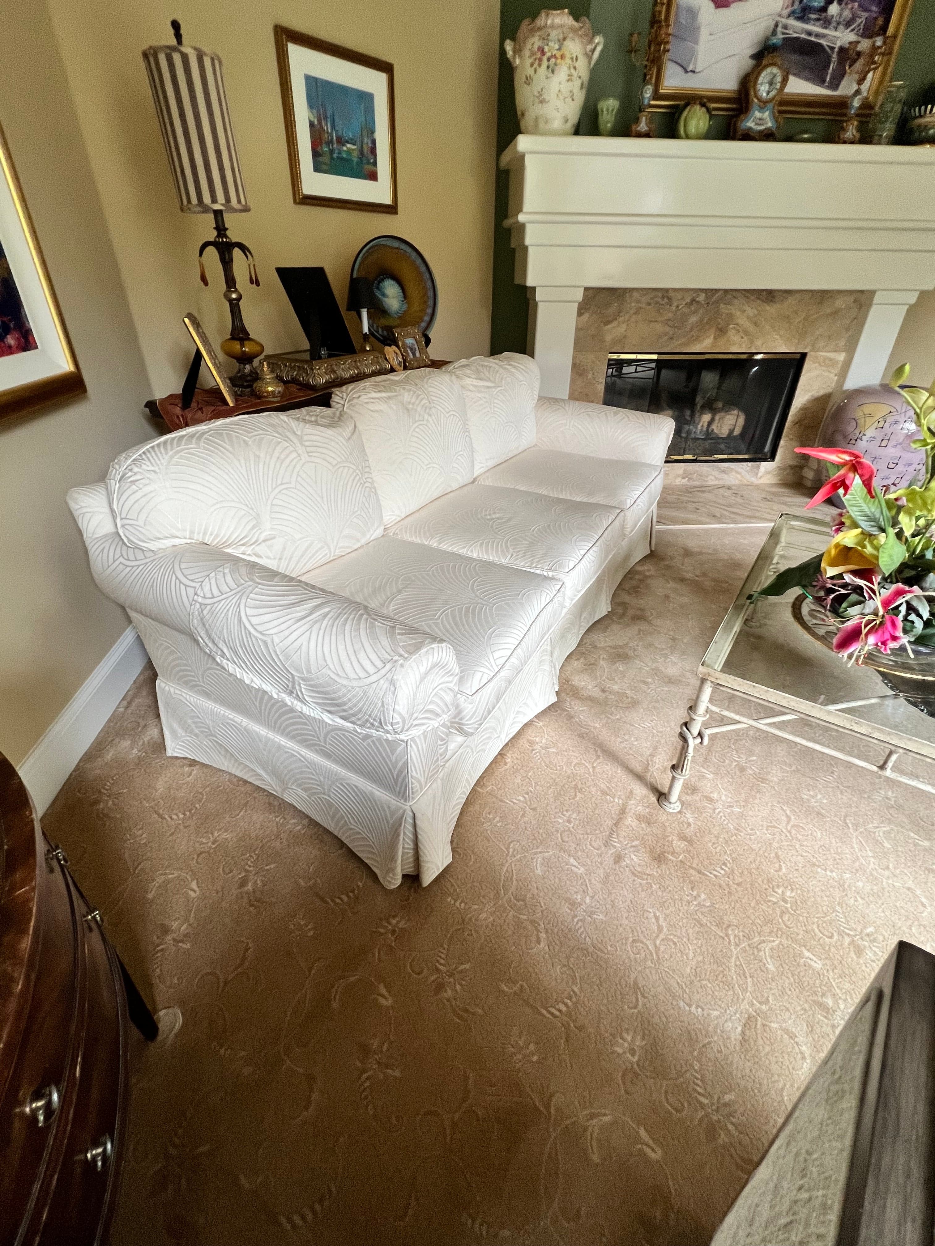 Pennsylvania House Criterion 60 Cream Three Cushion Sofa PD138-16 - Thumbnail 5