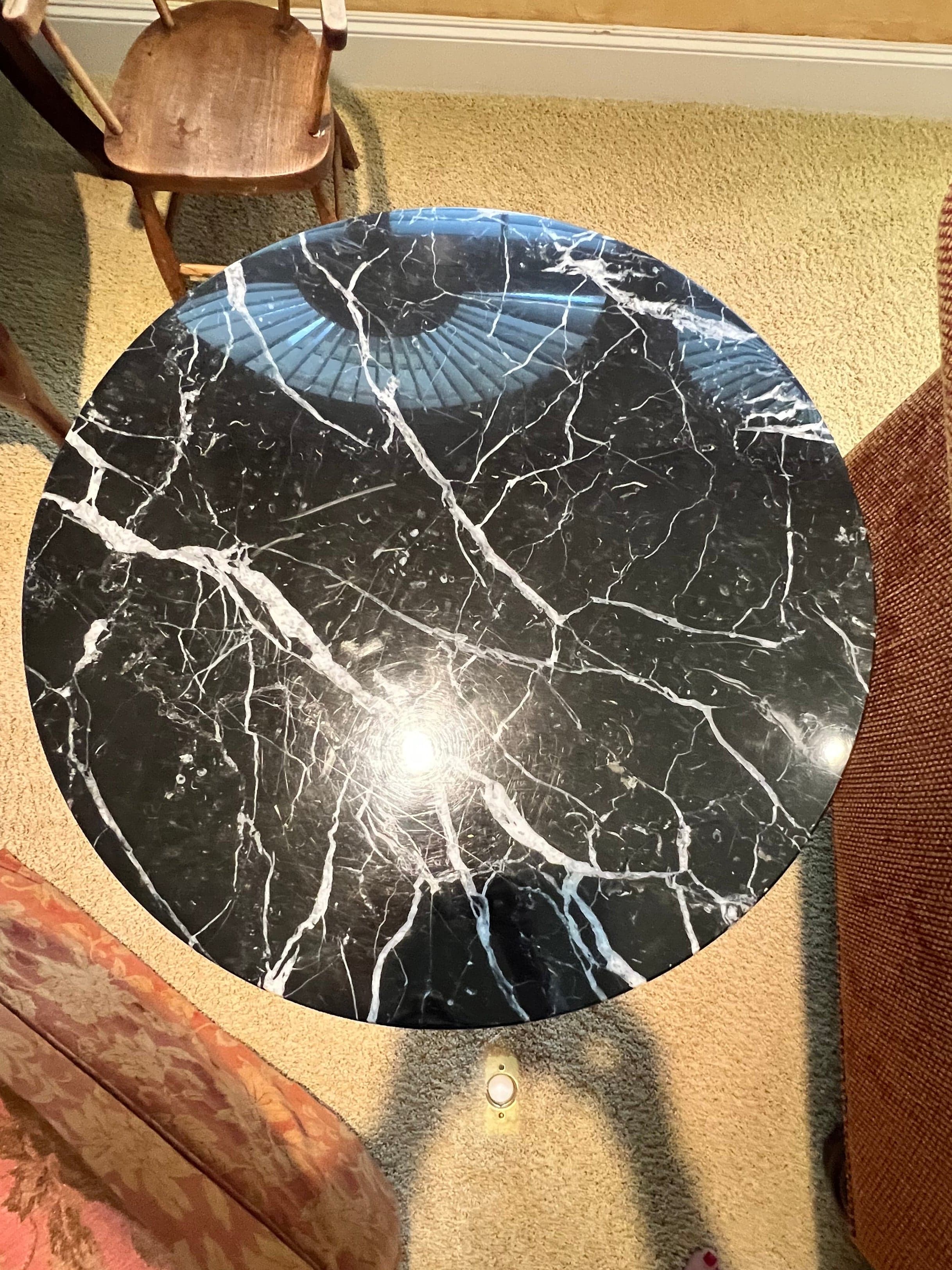 19th Century French Empire Round Marble Top End Table PD138-5 - Thumbnail 8