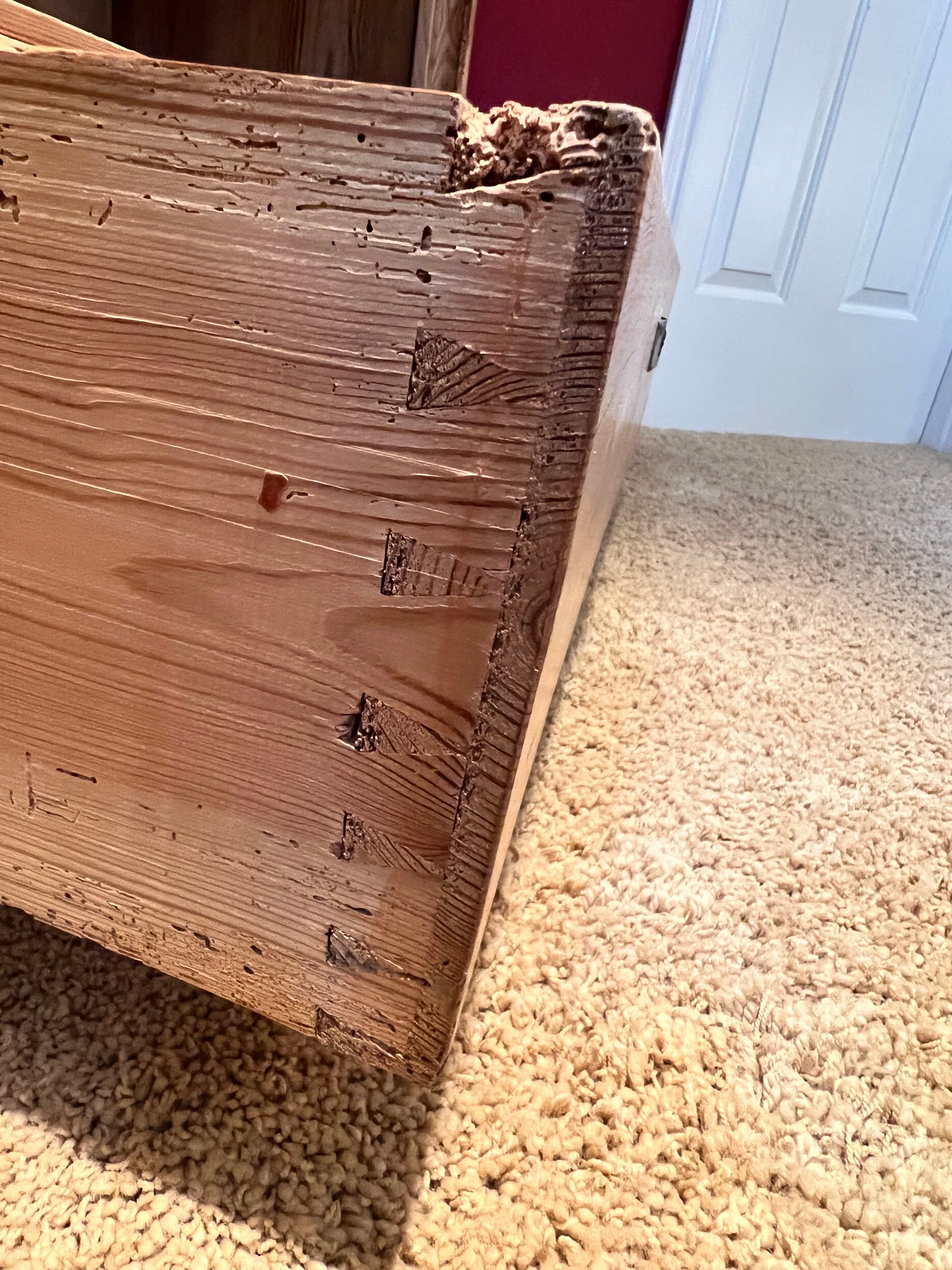 Narrow Antique Pine Cupboard/Armoire PD138-41 - Thumbnail 7