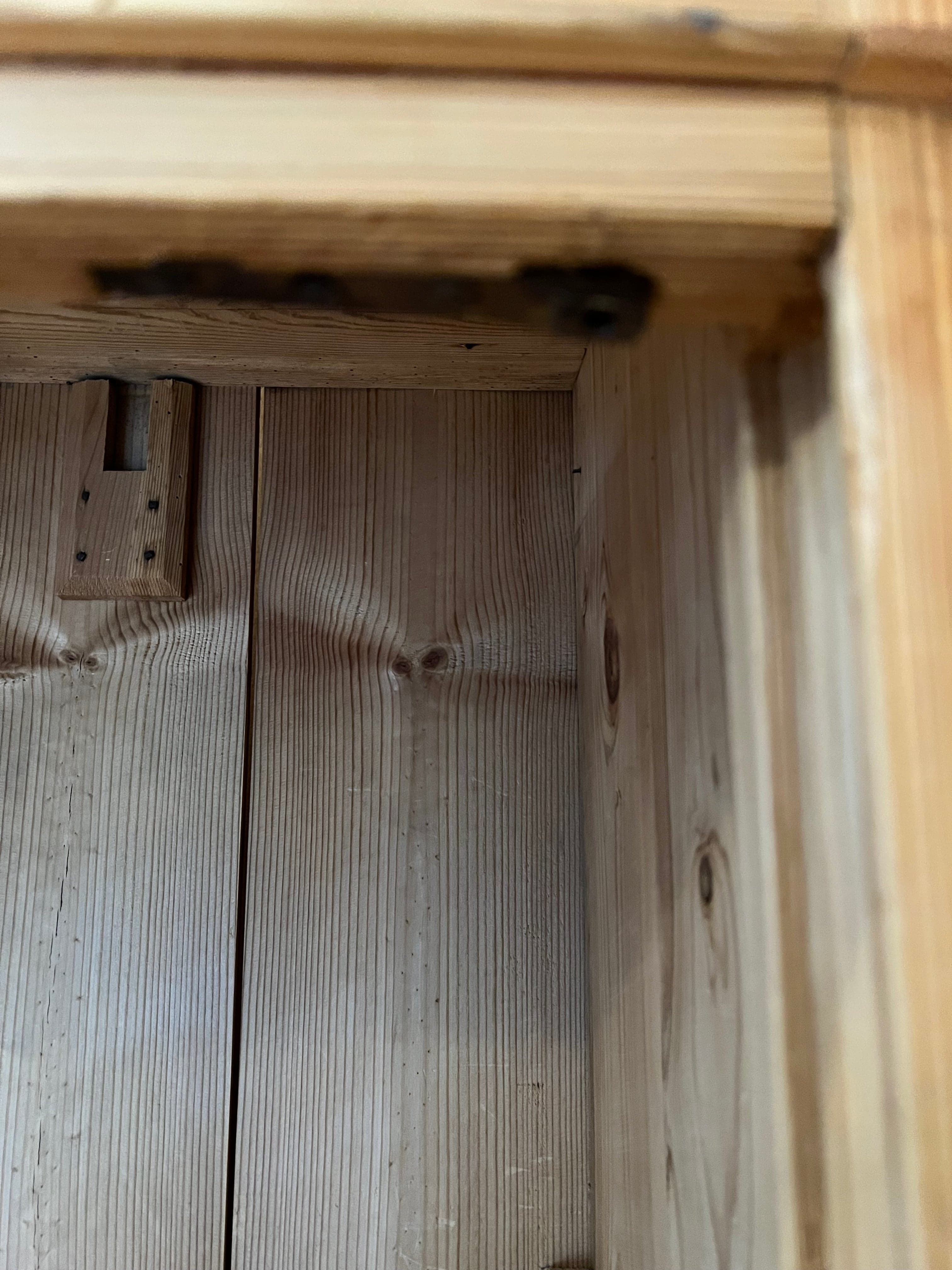 Narrow Antique Pine Cupboard/Armoire PD138-41 - Thumbnail 12