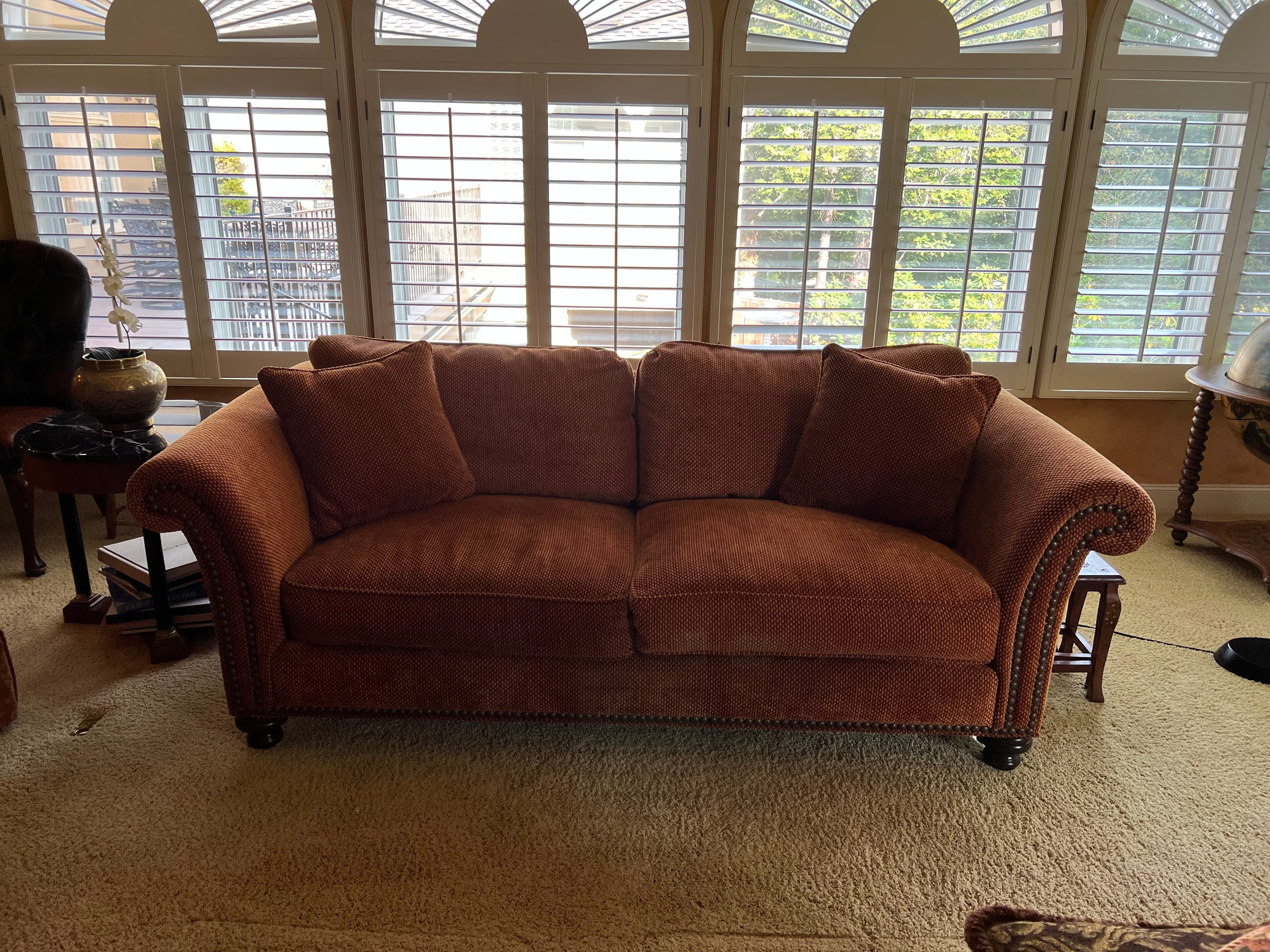 Castellano 2 Cushion Down Sofa in Custom Fabric (2 avail) PD138-1 - Thumbnail 2