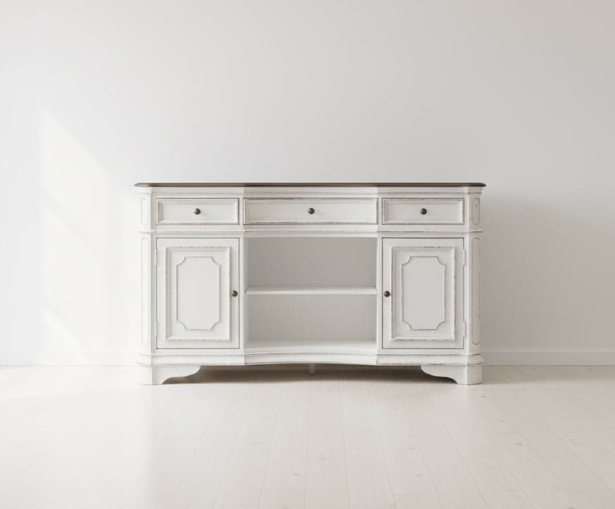 Bison Commerce Magnolia Manor Server in Antique White FFW-1419 - Thumbnail 2