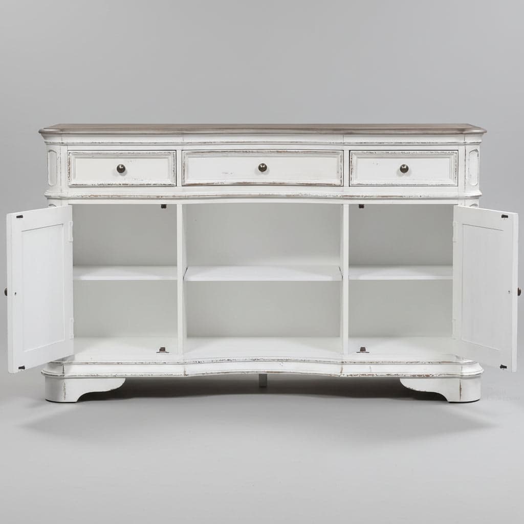 Bison Commerce Magnolia Manor Server in Antique White FFW-1419 - Thumbnail 4