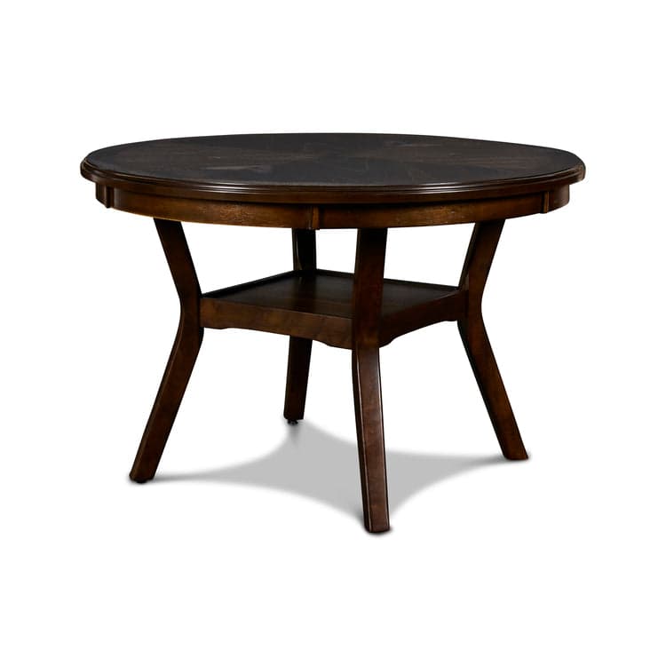 Bison Commerce Cherry Gia 5-Piece 47" Wood Round Dining Set FFE-1447 - Thumbnail 4