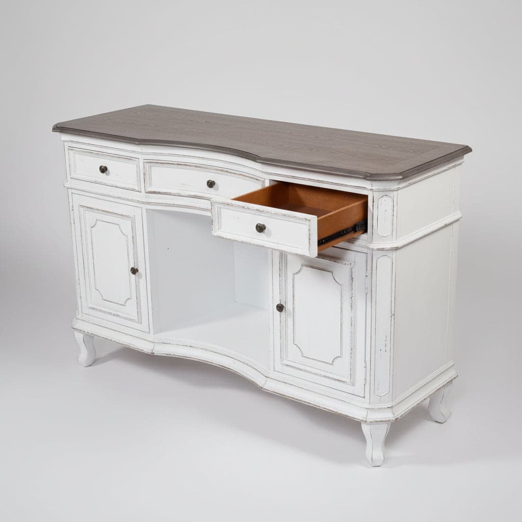 Bison Commerce Magnolia Manor Server in Antique White FFW-1419 - Thumbnail 6